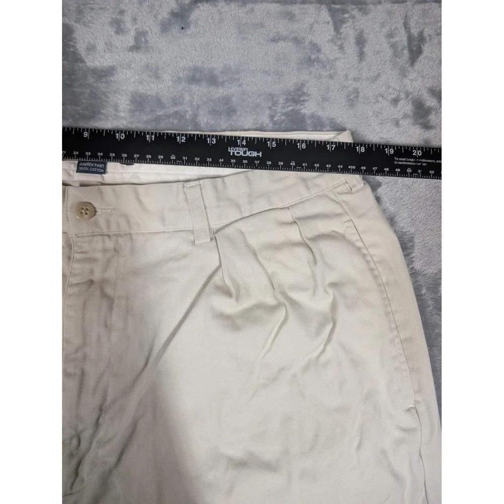 Polo Ralph Lauren Pants Mens 38x32 (35x31) Beige Andrew Pleated Chino Classic
